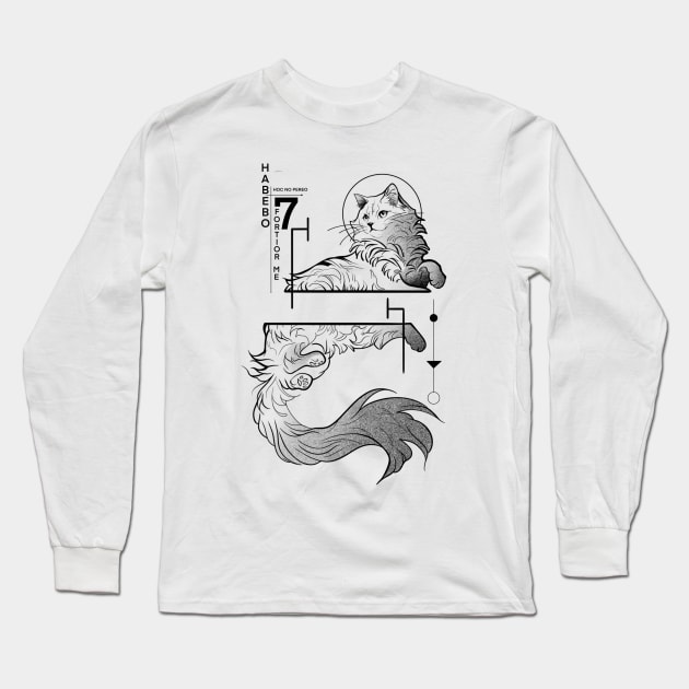 Gato concept Long Sleeve T-Shirt by Snt.ink